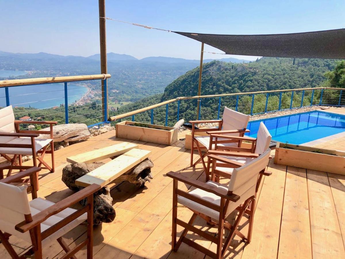 House Sienna Of Villa Intaba Best Views Corfiot Riviera Corfu Island Greece Contemporary Design Pool With Spectacular Sea Views Close To Ipsos Beach Pyrgi  Exterior foto