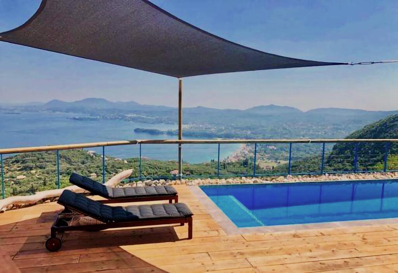 House Sienna Of Villa Intaba Best Views Corfiot Riviera Corfu Island Greece Contemporary Design Pool With Spectacular Sea Views Close To Ipsos Beach Pyrgi  Exterior foto